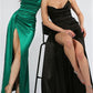 Sheath/Column Spaghetti Straps Floor-Length Prom Dresses Pure Color