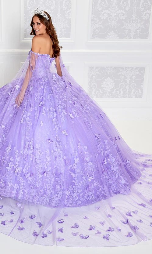 Glow-in-the-Dark Princesa Quinceanera Dress Off Shoulder Beautiful