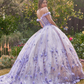 Off Shoulder Quinceanera Dress - Quinceanera Ball Gown With Flowers Beautiful