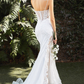 Gorgeous Fitted Wedding Gown with Embroidered Detailing V-neck Wedding Dresses