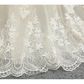 Wedding Dresses Jewel Neck Chapel Train Lace Tulle Lace Over Satin Regular Straps Formal See-Through with Sashes Ribbons Pearls