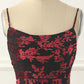 Burgundy Sheath Floral Burnout Velvet Prom Dress Long