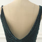 Dark Green Backless Velvet Mermaid Prom Dress Sexy Long