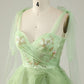 Green A Line Sweetheart Short Homecoming Dress with Appliques Sequins Beautiful