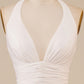 A-Line Sweep Train Wedding Dress with Slit Sexy