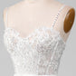 White A-Line Sparkly Sequins Long Corset Prom Dress With Slit Beautiful