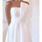 A-Line Prom Dresses Elegant Dress Formal Prom Asymmetrical Sleeveless Strapless Taffeta Party Dress
