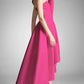 A-Line Prom Dresses Elegant Dress Formal Prom Asymmetrical Sleeveless Strapless Taffeta Party Dress