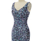 Black V-Neck Sequins Fitted Tight Homecoming Dress Sparkly  Sexy