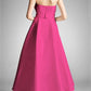 A-Line Prom Dresses Elegant Dress Formal Prom Asymmetrical Sleeveless Strapless Taffeta Party Dress