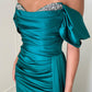 Sheath/Column Off-The-Shoulder Floor-Length Long Dresses With Split Side & Beading Sexy Evening Dresses
