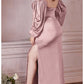 Sheath/Column Off-The-Shoulder Floor-Length Prom Dresses Sexy Evening Dresses Plus Size