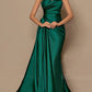 Sheath/Column One-Shoulder Floor-Length Prom Dresses Sexy