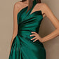 Sheath/Column One-Shoulder Floor-Length Prom Dresses Sexy