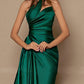 Sheath/Column One-Shoulder Floor-Length Prom Dresses Sexy