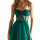 A-Line/Princess Spaghetti Straps Sweetheart Sleeveless Floor-Length Long Prom Dresses Sexy