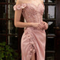 A-Line/Princess Sweetheart Off-The-Shoulder Floor-Length Prom Dresses With Lace