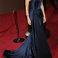 Mermaid/Trumpet Sweetheart Sleeveless Floor-Length Evening Dress With Ruched Off Shoulder