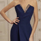 Sheath/Column V Neck Sleeveless Floor-Length Evening Dress Sexy