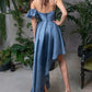 A-Line/Princess Off-The-Shoulder Short Sleeves Knee-Length Asymmetrical Cocktail Dresses Sexy