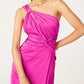 A-Line/Princess One-Shoulder Sleeveless Floor-Length Evening Dress With Ruffles Sexy