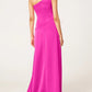 A-Line/Princess One-Shoulder Sleeveless Floor-Length Evening Dress With Ruffles Sexy
