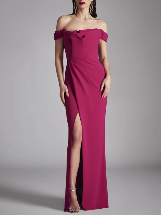 A-Line/Princess Strapless Sleeveless Floor-Length Evening Dress With Ruffles Sexy