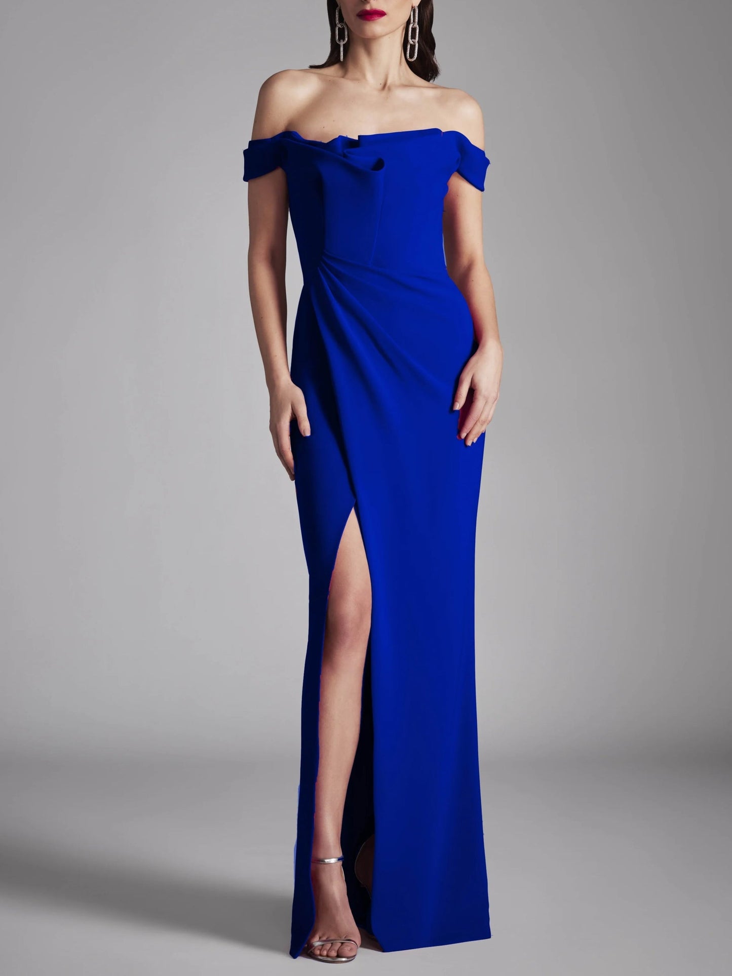 A-Line/Princess Strapless Sleeveless Floor-Length Evening Dress With Ruffles Sexy