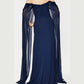 A-Line/Princess Strapless Sleeveless Floor-Length Evening Dress With Watteau Train Sexy