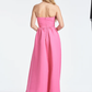 A Line/Princess Strapless Floor-Length Off Shoulder Evening Dresses