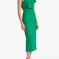 Sheath/Column One Shoulder Tea-Length Homecoming Dresses Pure Color