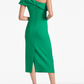 Sheath/Column One Shoulder Tea-Length Homecoming Dresses Pure Color
