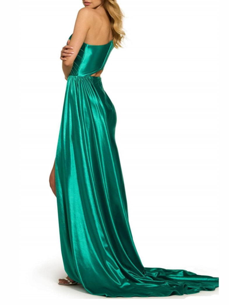 Mermaid/Trumpet One Shoulder Evening Dress With Side Slit Sexy