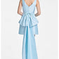 A-Line/Princess V-Neck Mini Cocktail Dresses With Bow(S) Pure Color Short