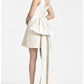 A-Line/Princess V-Neck Mini Cocktail Dresses With Bow(S) Pure Color Short