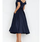 A-Line/Princess Sweetheart Sleeveless Tea Length Cocktail Dresses With Ruched Short