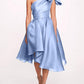 A-Line/Princess One Shoulder Sleeveless Tea-Length Cocktail Dresses With Slit Short