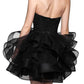 A-Line/Princess Minimalist Dress Sleeveless Cocktail Dresses With Appliques Strapless Sexy