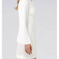 Sheath/Column One Shoulder Long Sleeve Cocktail Dresses Short White