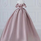 A-Line Satin Long Prom Dress Off Shoulder