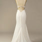Mermaid Long Wedding Dress Pure Color