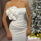 Sheath/Column Strapless Floor-Length Prom Dresses Off Shoulder