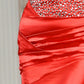 Mermaid / Trumpet Evening Gown Luxurious Dress Christmas Formal Sweep / Brush Train Sleeveless Strapless Charmeuse