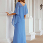 Sleeveless Scoop Neck Ankle-Length Chiffon Mother of the Bride Dress Pure Color