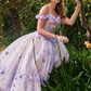 Off Shoulder Quinceanera Dress - Quinceanera Ball Gown With Flowers Beautiful