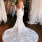 Mermaid The Shoulder Wedding Dress With 3D Appliques Off Shoulder Sexy