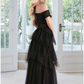 Ball Gown Prom Dresses Corsets Dress Masquerade Floor Length Sleeveless Off Shoulder Tulle with Ruffles