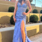 Mermaid Sweetheart Side Slit Long Prom Dress with Appliques Off Shoulder
