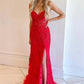 Mermaid Sweetheart Side Slit Long Prom Dress with Appliques Off Shoulder