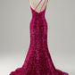 One Shoulder Sequin Mermaid Prom Dress Sparkly Sexy